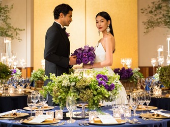 インターコンチネンタルホテル大阪 5種類の桜の木が連なる腰壁が印象的な会場画像 2-2