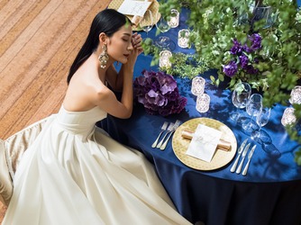 インターコンチネンタルホテル大阪 5種類の桜の木が連なる腰壁が印象的な会場画像 2-3