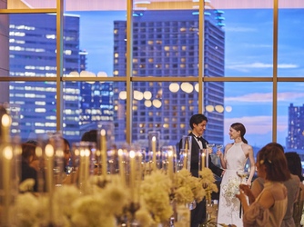 ノートルダム横浜みなとみらい 夜も美しさを放つ横浜の絶景ウエディング画像 2-2
