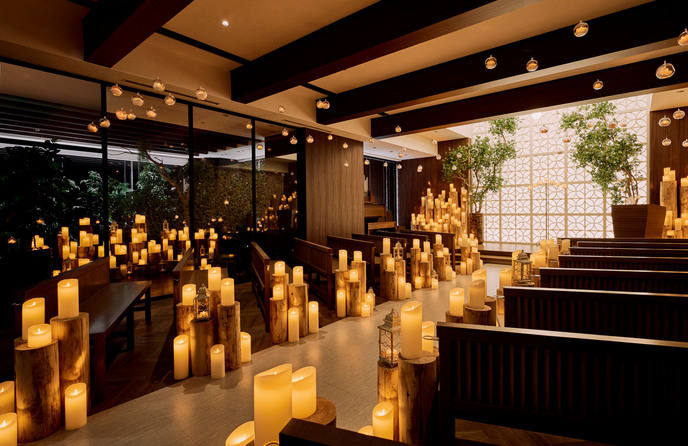 キャトルセゾン浜松 LesQuatreSaisons Hamamatsu チャペル(幻想的なキャンドルウエディング)画像 1