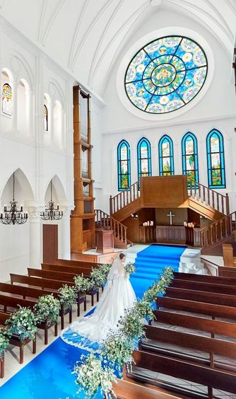 アルカンシエル luxe mariage大阪 チャペル(花嫁が輝くフォトジェニック空間)画像 2-1