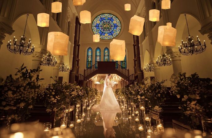 アルカンシエル luxe mariage大阪 チャペル(トワイライト挙式や前撮りも叶う大聖堂)画像 1