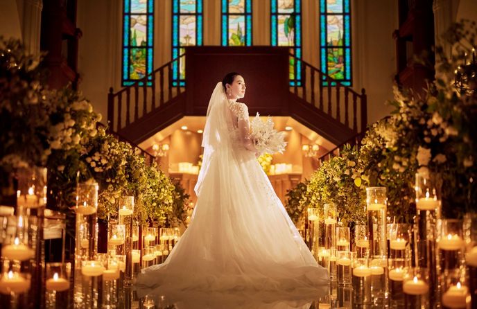 アルカンシエル luxe mariage大阪 チャペル(トワイライト挙式や前撮りも叶う大聖堂)画像 2