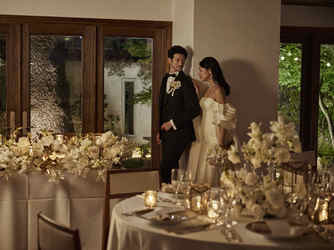 長楽館(国指定重要文化財) 上質感あるナイトウエディング「CORAL」画像 1-3