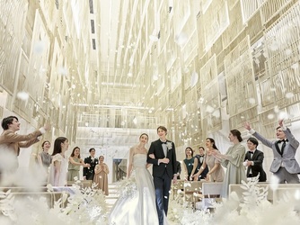 BLANC RIRE 大阪(ブランリール オオサカ) チャペル(110名着席OK《光り輝くチャペル》)画像 2-3