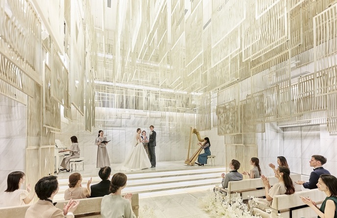 BLANC RIRE 大阪(ブランリール オオサカ) チャペル(ゲストの祝福の想いが満ちるチャペル)画像 1