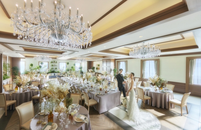 ラグナヴェール SkyTerrace(LAGUNAVEIL SkyTerrace) 2つのパーティ会場での空間コーディネート画像 1