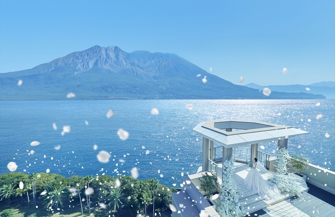 THE GRAND HOUSE(グランドハウス) セレモニースペース(錦江湾×桜島の雄大なロケーション)画像 1