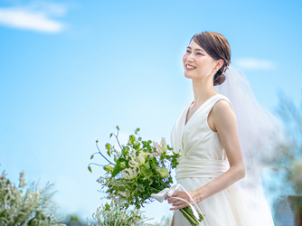 OCEAN PLACE チャペル(オーシャンビューを背景にしたテラス挙式)画像 2-2