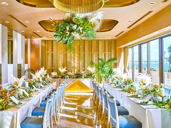 ヴォヤージュ ドゥ ルミエール北谷リゾート 全席オーシャンビューチャペル×披露宴会場画像 1-2