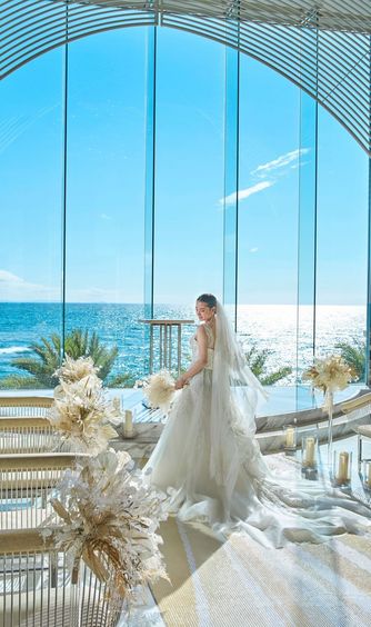 ヴォヤージュ ドゥ ルミエール北谷リゾート 全席オーシャンビューチャペル×披露宴会場画像 1-1