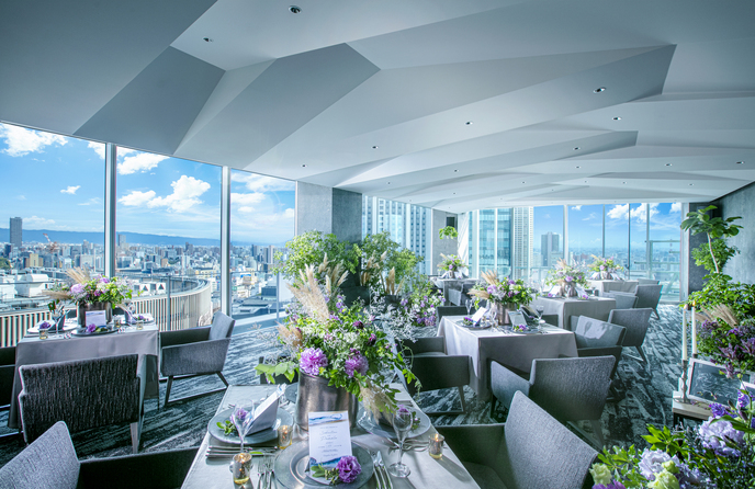 ホテルロイヤルクラシック大阪 【少人数婚専用】スカイバンケット瑠璃RURI画像 1