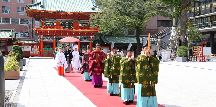 神田明神 明神会館の神社 参進の儀 のフォトギャラリー ゼクシィ