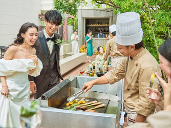 ハイダウェイ ガーデンでビュッフェや実演料理の演出も◎画像 2-1