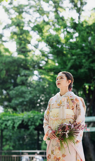東郷神社・ルアール東郷 神社(新郎新婦が一歩ずつ進んでいく「参進の儀」)画像 2-1