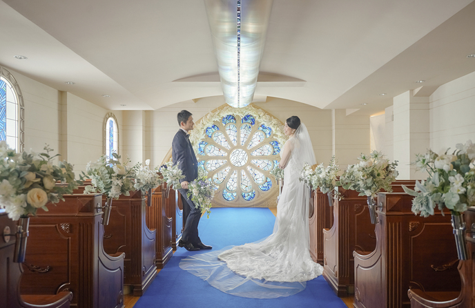 【カントク】クリスタルグラフィー・AQUA CHAPEL セントアクアチャペルTOKYOBAYで理想の結婚式【ゼクシィ】