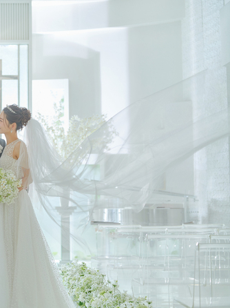 家族挙式@レストランヴェルフォンセ チャペル(blanc-neige)画像 1-2