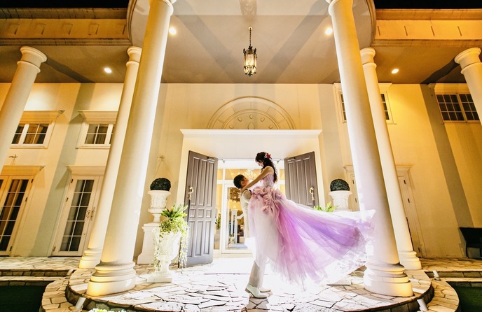 クラブ ドゥ クレール 迎賓館 幻想的なナイトガーデンはまるで映画のよう画像 2