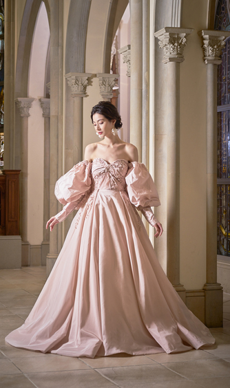 家族挙式@ヒルトン東京 衣裳2画像 2-1