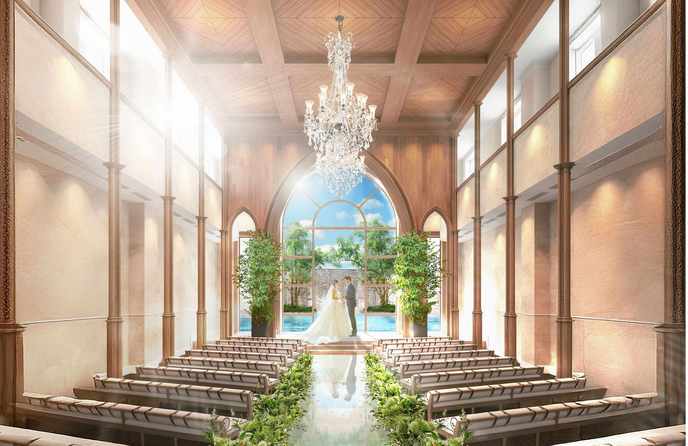 THE SEASIDE GARDEN (ザ・シーサイドガーデン) チャペル(【26年1月GRAND OPEN】水と光のチャペル)画像 1