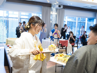 少人数専門会場 グラーティアチャペル~縁~ 木目を感じる和モダンテイスト”ガーデン”画像 2-4