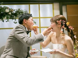 少人数専門会場 グラーティアチャペル~縁~ 木目を感じる和モダンテイスト”ガーデン”画像 1-2