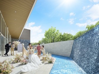 翠楓シーズンズテラス 広大なテラスには滝の水で癒し空間画像 1-1