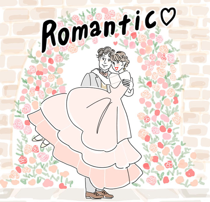 ロマンチックな雰囲気の会場