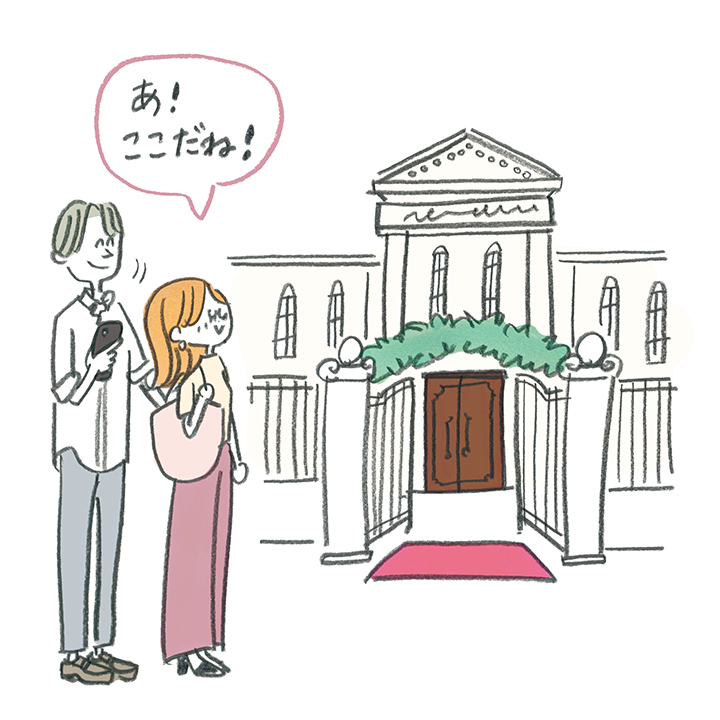 ブライダルフェアのイメージイラスト