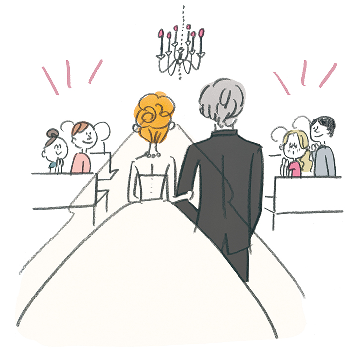 挙式の入場シーン