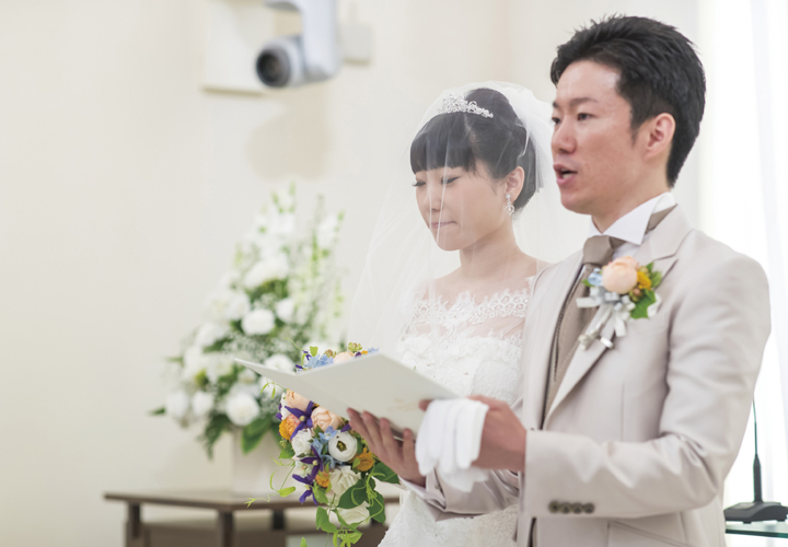 結婚式実例in富山県 誓いの言葉をかみ締めて心は一つになりました ゼクシィ