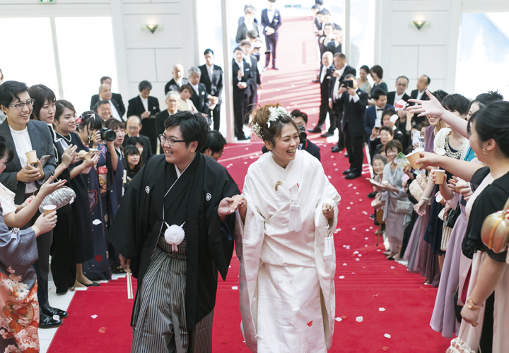 結婚式実例in福井県 たくさんの祝福に感動 結婚式って 素敵です ゼクシィ