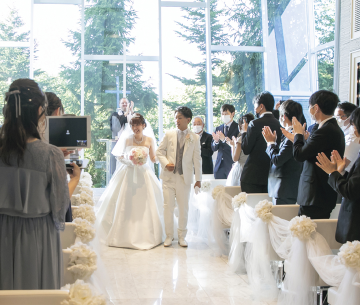 結婚式実例in北海道 忘れられない皆さんの笑顔 結婚式を諦めなくて良かった ゼクシィ