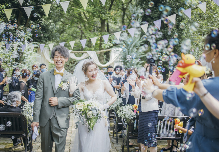 結婚式実例in福岡県 森の中のかわいい場所で一緒にワクワクできる日に ゼクシィ