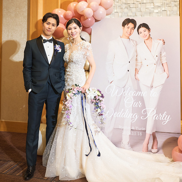 結婚式　花嫁　前髪なし　シースルーバング