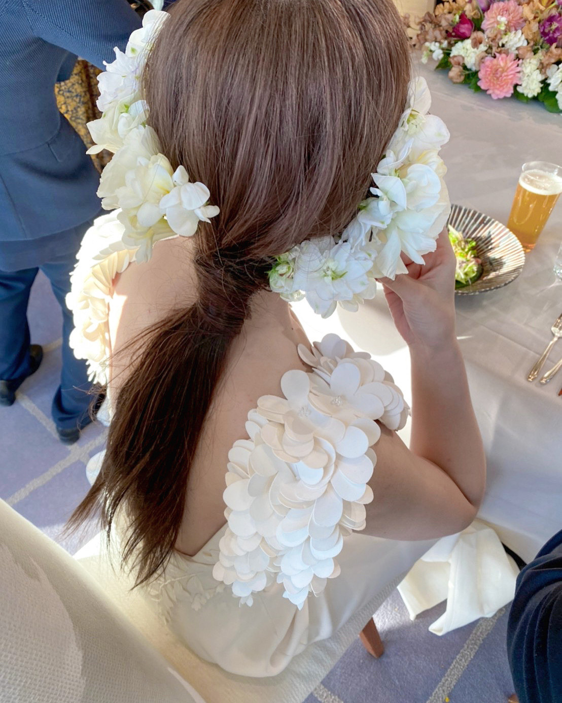 お花の髪飾り - ヘアピン