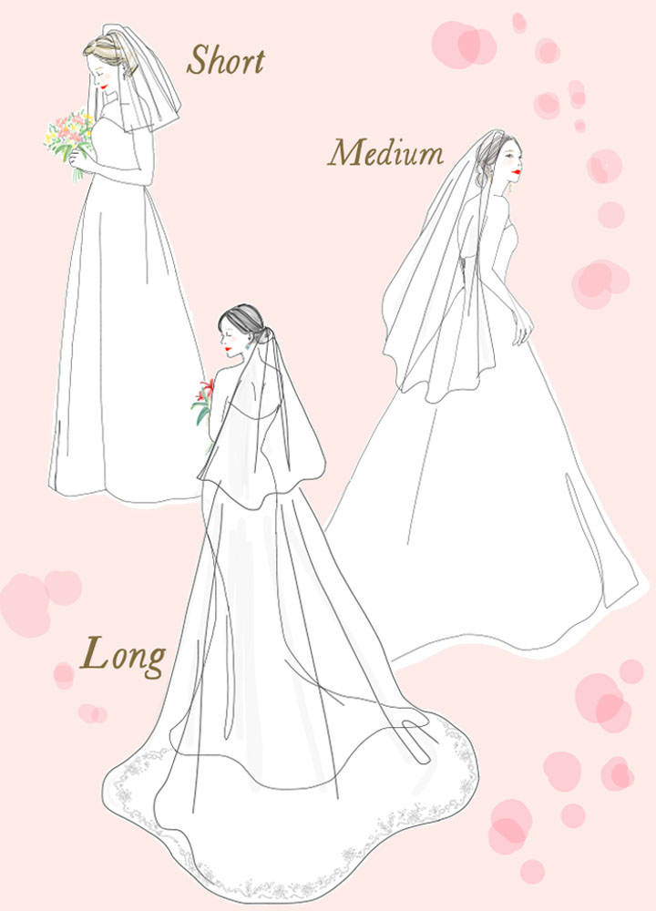 ウエディングベールの種類＆デザイン【先輩花嫁のベール画像付き
