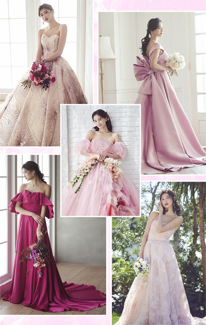 ピンクドレスの最旬コーデ全スタイル