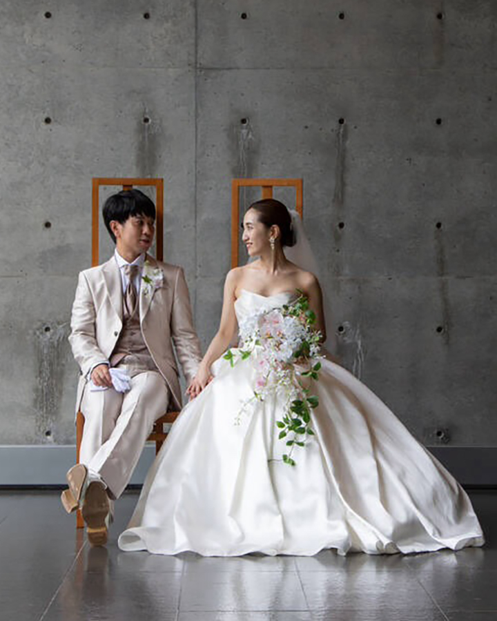 プリンセスラインシンプルドレス