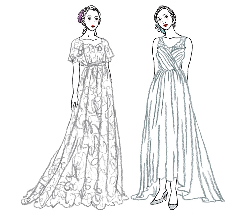 メリハリが高まる立体素材の例