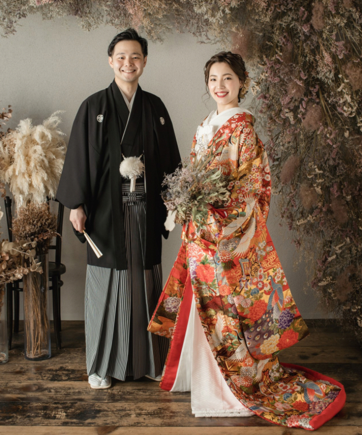 美品 色打掛 ピンク&紫グラデーション 婚礼 前撮りに-