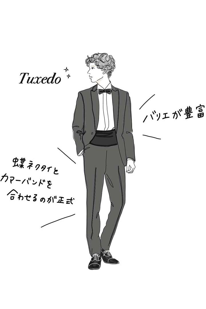 タキシード新郎