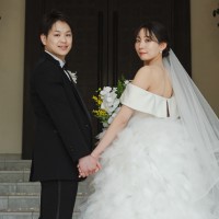 タキシード カップル コーディネート