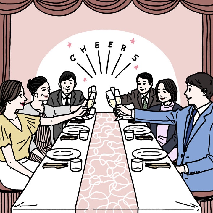 顔合わせ食事会の雰囲気