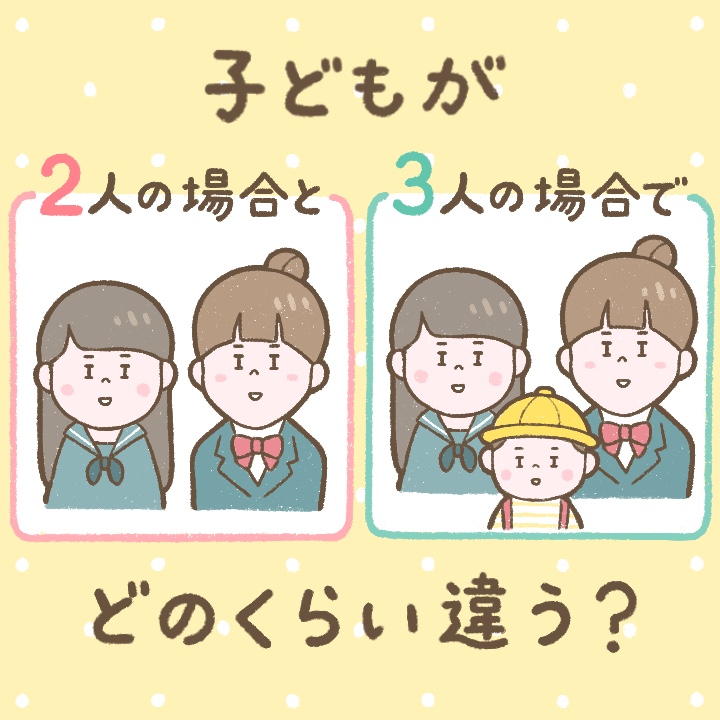 高校卒業までの子育て費用、子ども２人と３人でどのくらい違う？