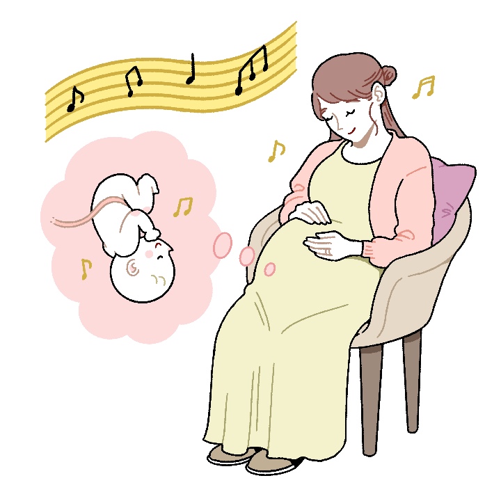 Q６.妊娠中にクラシック音楽等を聴くと赤ちゃんに良い影響がある？