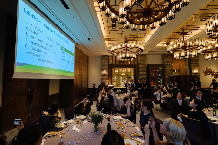 結婚式のモニター演出の写真