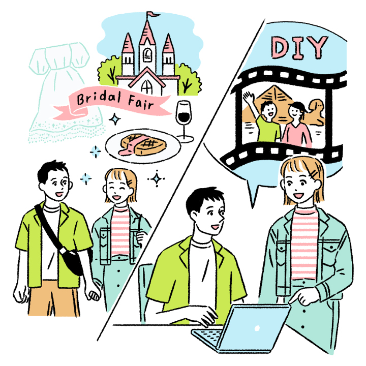 GW連休を使ってフェアに参加したり、DIYをしているカップル