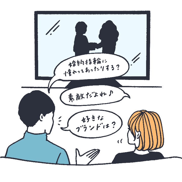 婚約指輪の好みをリサーチ