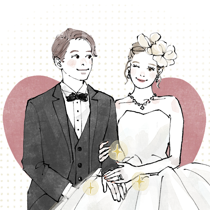 0.5カラットの婚約指輪をつけた手元が華やかな女性